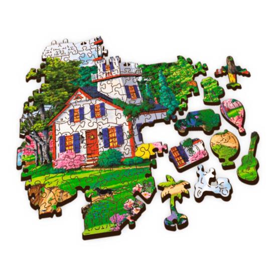 Trefl Sommerhaus-Puzzle aus Holz, 500 Teile