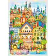 Puzzle Trefl Mitternacht In Barcelona 1000 Teile