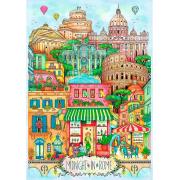 Puzzle Trefl Mitternacht In Rom 1000 Teile