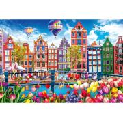 Puzzle Trefl Farbenfrohes Amsterdam 1500 Teile
