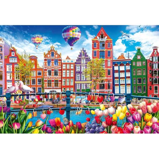 Puzzle Trefl Farbenfrohes Amsterdam 1500 Teile