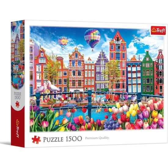 Puzzle Trefl Farbenfrohes Amsterdam 1500 Teile