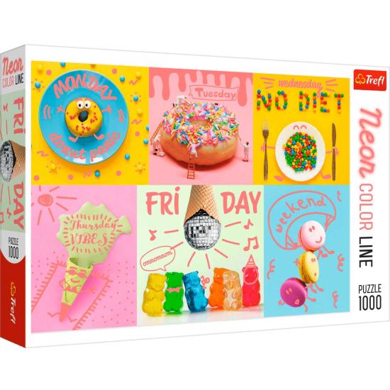 Trefl Neon Sweet Week Puzzle 1000 Teile
