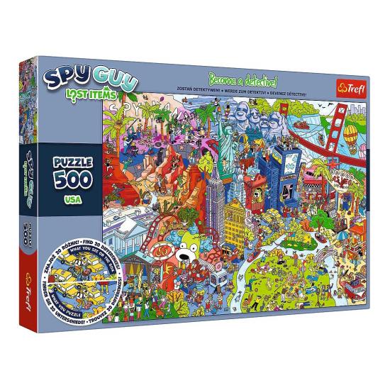 Puzzle Trefl Verlorene Gegenstände: USA 500 Teile Puzzle Trefl Verlorene Gegenstände: USA 500 Teile