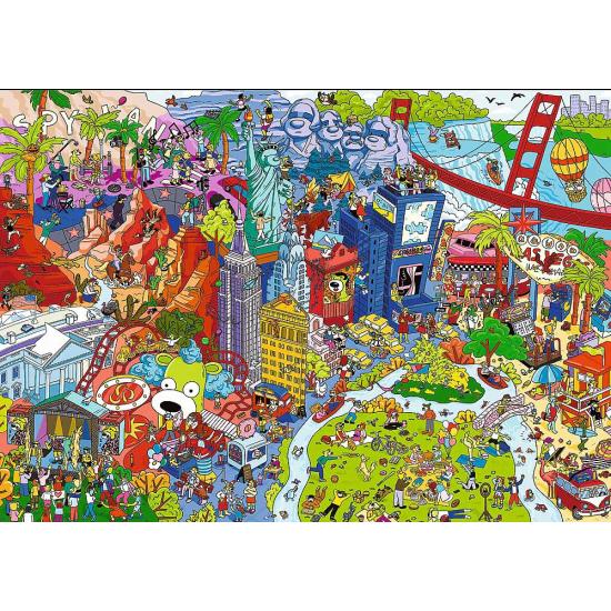 Puzzle Trefl Verlorene Gegenstände: USA 500 Teile Puzzle Trefl Verlorene Gegenstände: USA 500 Teile