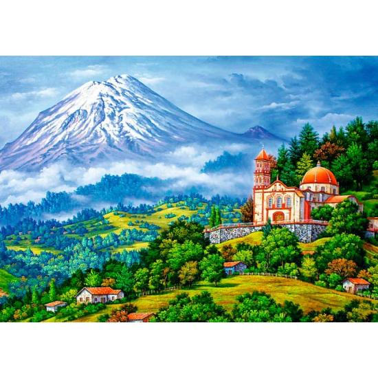 Trefl Puzzle Landschaft mit Vulkan 1000 Teile