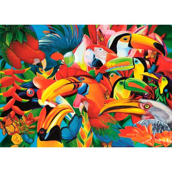 Trefl Puzzle Vögel voller Farben mit 500 Teilen