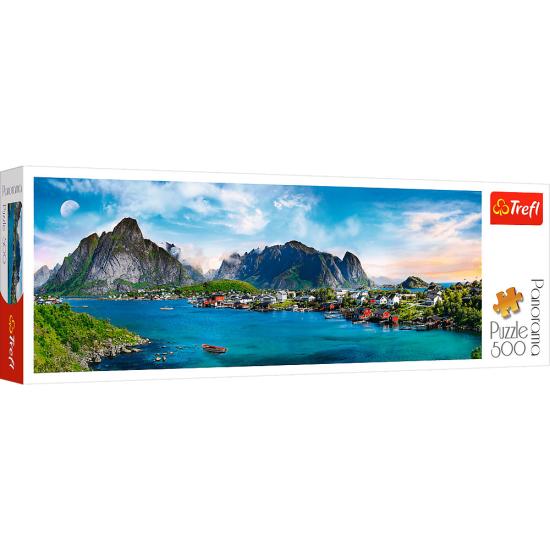Trefl Panorama-Puzzle Lofoten-Archipel, Norwegen, 500 Teile