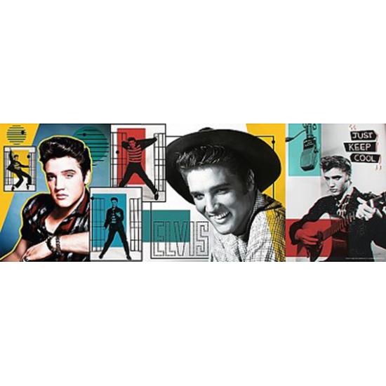 Trefl Panorama Collage Elvis Presley Puzzle mit 500 Teilen