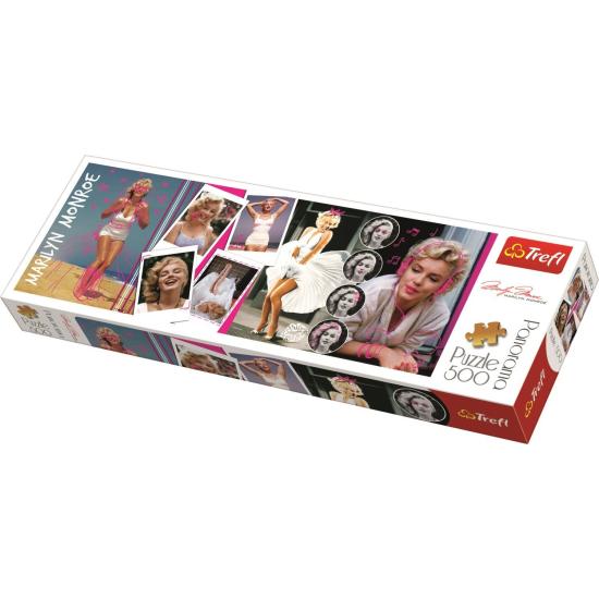 Trefl Panorama Collage Marilyn Monroe Puzzle mit 500 Teilen