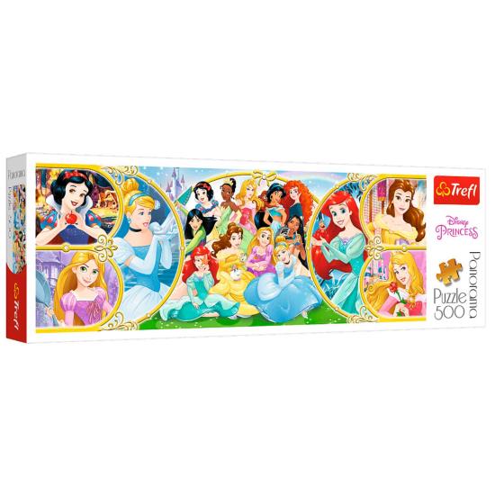 Trefl Panorama World of Disney Princesses Puzzle mit 500 Teilen