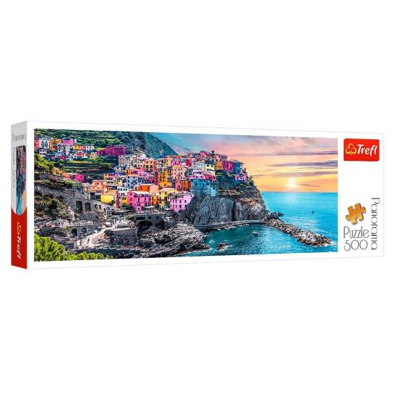 Trefl Panorama Vernazza bei Sonnenuntergang Puzzle von 500 P