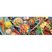 Trefl Panorama-Puzzle Süße Köstlichkeiten mit 1000 Teilen