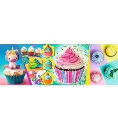 Trefl Panorama-Puzzle Bunte Cupcakes mit 1000 Teilen