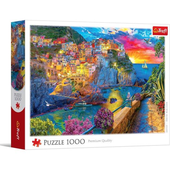 Trefl Puzzle Abendspaziergang durch Cinque Terre 1000 Teile