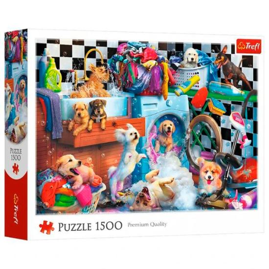 Puzzle Trefl Pfoten Außer Rand Und Band 1500 Teile