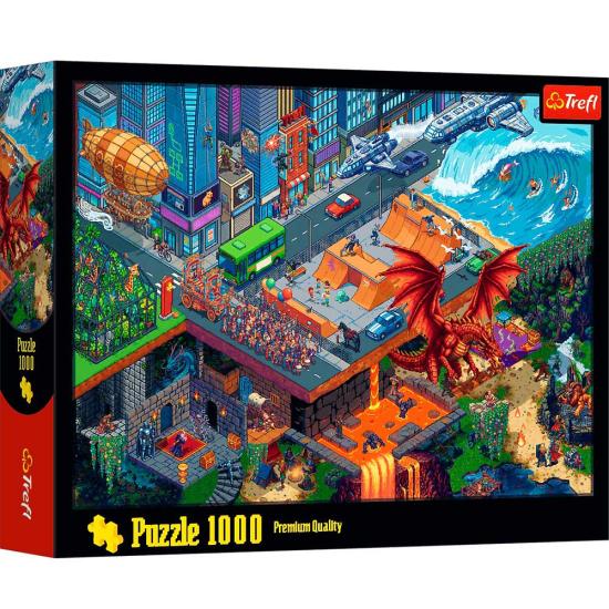 Puzzle Trefl Pixel City 1000 Teile