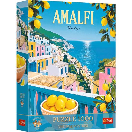 Puzzle Trefl Vintage-Poster: Amalfi, Italien 1000 Teile
