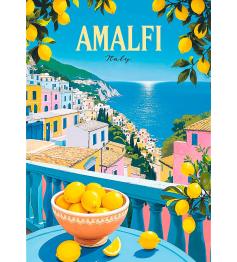 Puzzle Trefl Vintage-Poster: Amalfi, Italien 1000 Teile