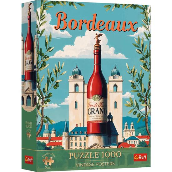 Puzzle Trefl Vintage-Poster: Bordeaux, Frankreich 1000 Teile