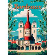 Puzzle Trefl Vintage-Poster: Bordeaux, Frankreich 1000 Teile