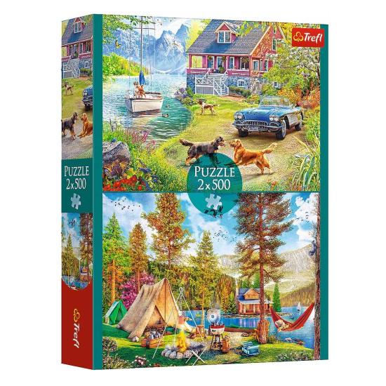 Puzzl Trefl Sommerliche Entspannung 2x500 Teile