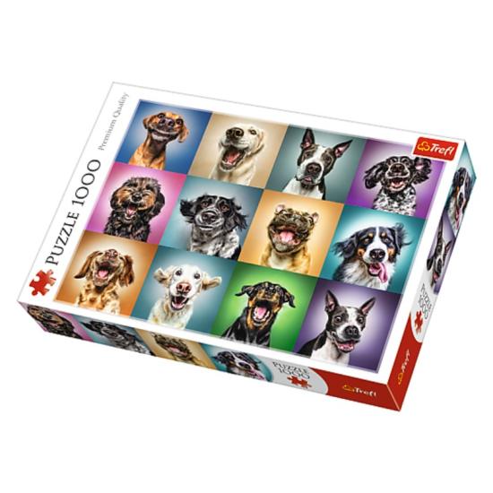 Trefl Puzzle Lustige Porträts von Hunden 1000 Teile