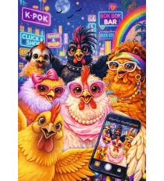 Puzzle Trefl Hühner-Selfie 1000 Teile