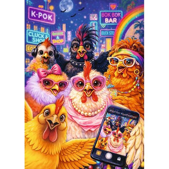 Puzzle Trefl Hühner-Selfie 1000 Teile