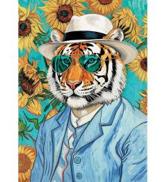 Puzzle Trefl Sir Tiger und die Sonnenblumen 500 Teile