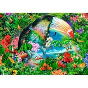 Trefl Spirale tropische Tiere Puzzle 1000 Teile