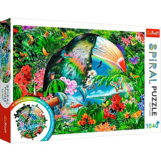 Trefl Spirale tropische Tiere Puzzle 1000 Teile Trefl Spirale tropische Tiere Puzzle 1000 Teile