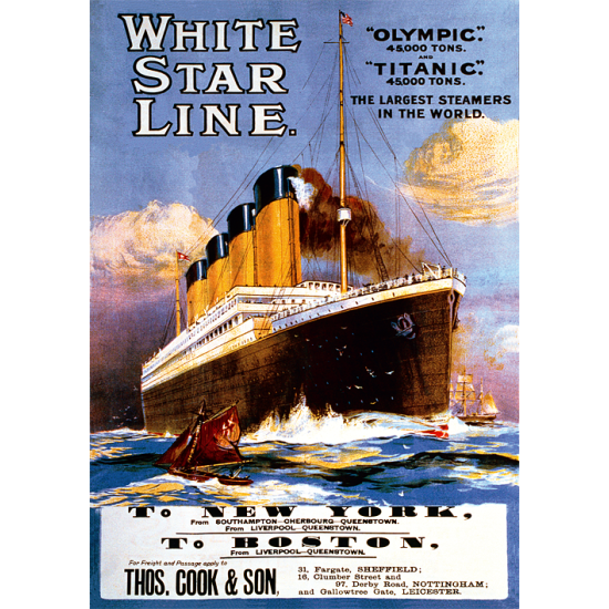 Trefl Titanic Retro Poster 1911 1000-teiliges Puzzle