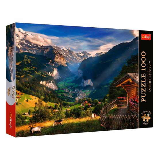 Puzzle Trefl Lauterbrunnental, Schweiz 1000 Teile Puzzle Trefl Lauterbrunnental, Schweiz 1000 Teile