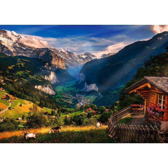 Puzzle Trefl Lauterbrunnental, Schweiz 1000 Teile Puzzle Trefl Lauterbrunnental, Schweiz 1000 Teile