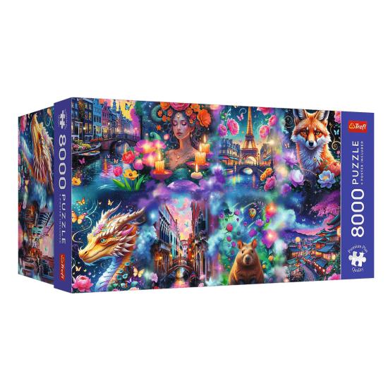 Puzzle Trefl Bunte Welt 8000 Teilen