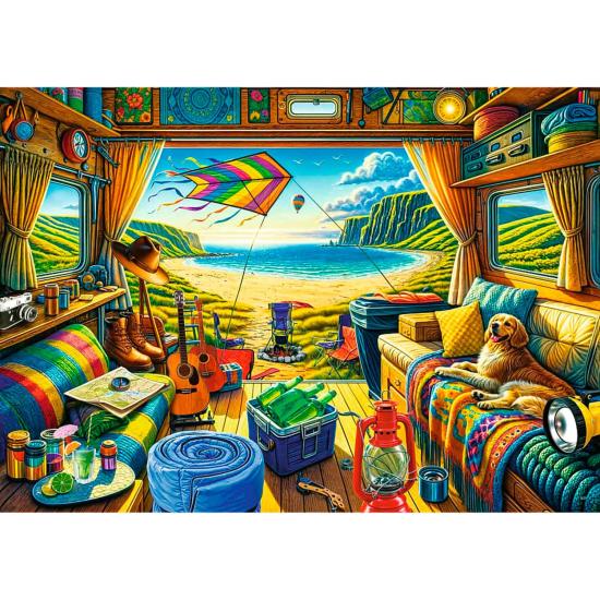 Puzzle Trefl Reisen mit einem Wohnmobil 1000 Teile