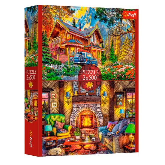 Puzzl Trefl Bergtour 2x500 Teile
