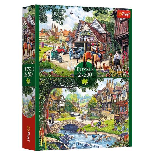 Puzzl Trefl Idyllisches Leben 2x500 Teile