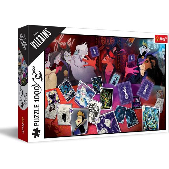 Trefl Puzzle Disney Villains Only Good, Karten mit 1000 Teilen