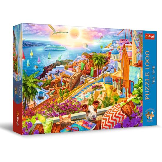 Puzzle Trefl Mit Besuch auf Santorini 1000 Teile