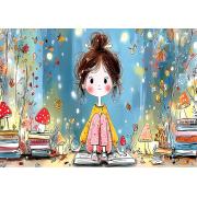 Puzzle Yazz Mädchen Und Bücher 1000 Teile