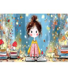 Puzzle Yazz Mädchen Und Bücher 1000 Teile