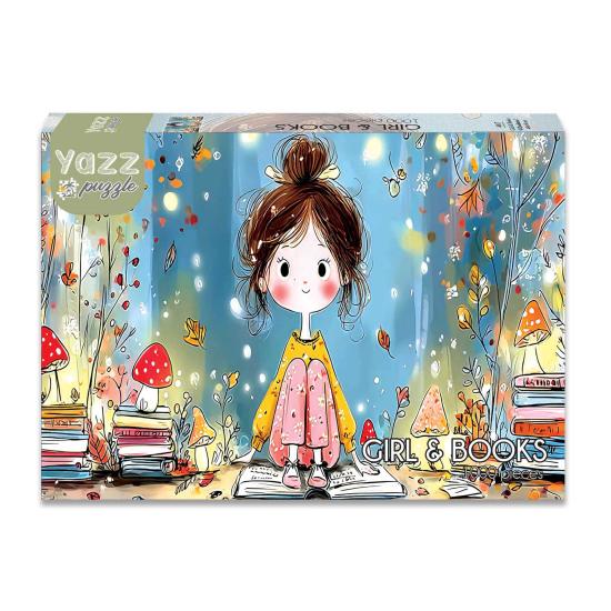 Puzzle Yazz Mädchen Und Bücher 1000 Teile
