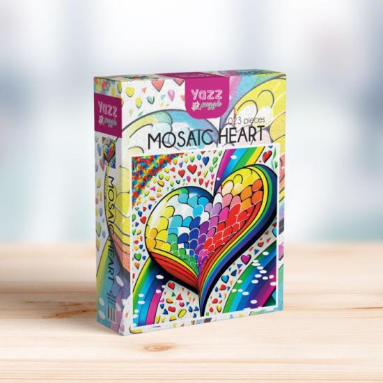 Yazz Mosaik-Herzpuzzle mit 1023 Teilen Yazz Mosaik-Herzpuzzle mit 1023 Teilen