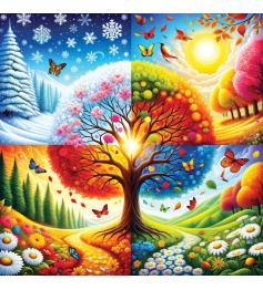 Puzzle Yazz Vier Jahreszeiten mit 1023 Teilen