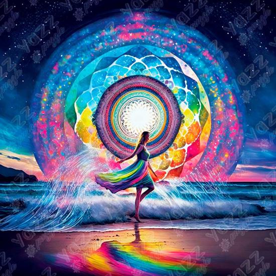 Yazz Mandala-Tanz-Puzzle mit 1023 Teilen