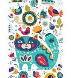Puzzle Yazz Katze & Vögel 1000 Teile