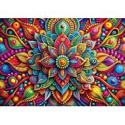 Puzzle Yazz Farbenfrohes Mandala 1000 Teile